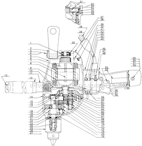 Page A Diagram and Parts List for 1322 Type 3 Black and Decker Electric Drill